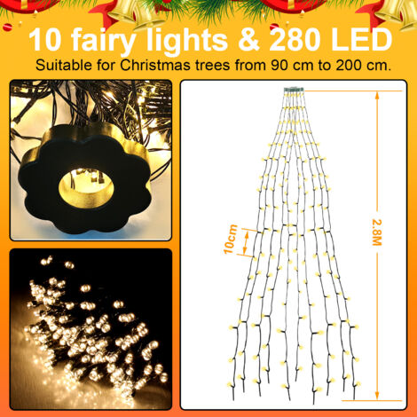 Ghirlanda natalizia pre-illuminata con luci, fiori e palline, ideale per interni ed esterni, caminetti e scale. | Leroy Merlin