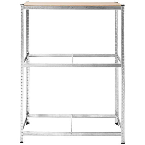 SWANEW Scaffale Portagomme Scaffale per Pneumatici in Acciaio 3 Ripiani Scaffale per 8 Gomme da Officina Garage 795kg 120x40x180cm