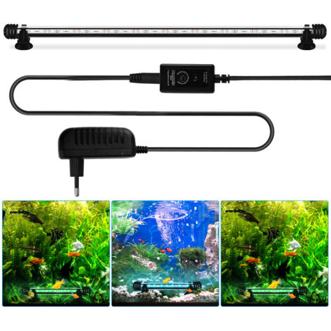 SWANEW 48cm LED Acquario RGB Illuminazione Impermeabile Fish Tank Lampada Crostacei