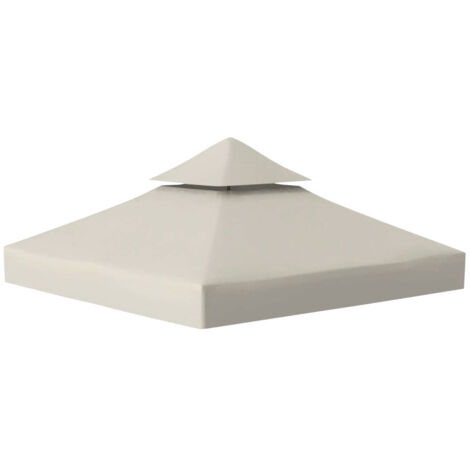 Set 4 Teli Laterali di Ricabio per Gazebo da Giardino Beige (3X4 T