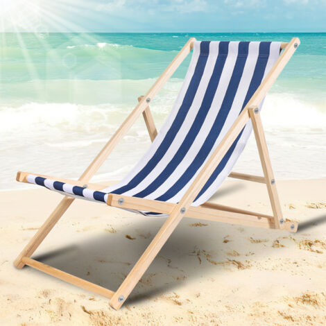 Sedia Da Spiaggia In Miniatura LOGOFUN – In Legno, Decorazione Nautica Per Casa Delle Bambole - 5