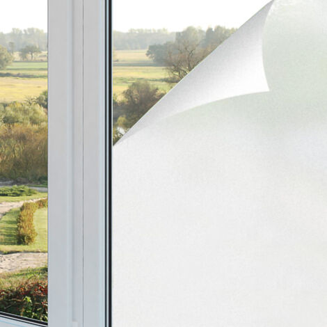 Pellicola di finestra antiabbagliante. pellicola di finestra di oscuramento. pellicola di finestra elettrostatica 60x200cm buona segretezza. pellicola di finestra UV opaca per l'ufficio casa bagno cuc