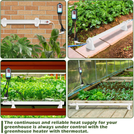 Weedness Riscaldamento Crescita 120W – Ventilatore Riscaldante Da 60 Cm Per Grow Room, Riscaldamento Rapido Ed Economico Per Piante Indoor