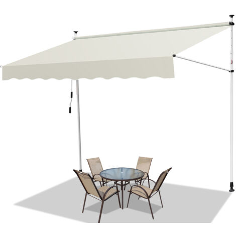 SWANEW Tenda da sole manuale per terrazza Protezione solare resistente ai raggi UV Idrorepellente con protezione solare Crema 3M (1/5)
