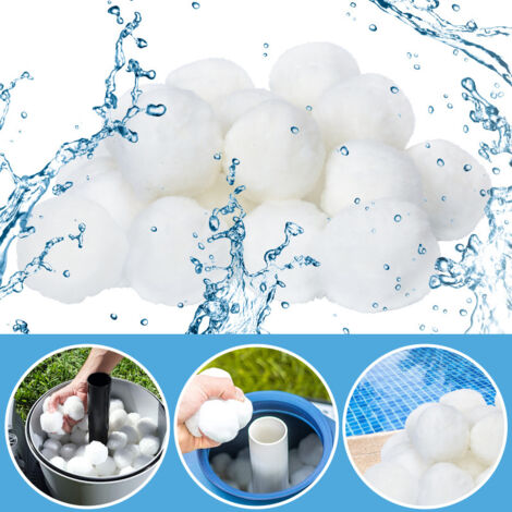 SWANEW Sfere filtranti 700g. Sfere filtranti per piscina per acquario per piscina Filtro a sabbia per acquario per piscina-Bianco (1/5)