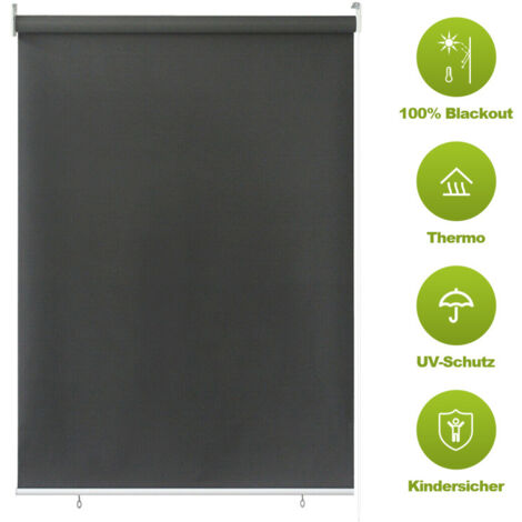 SWANEW Tende da sole di servizio 100 x 140 cm di tenda da sole balcone. protezione da tenda verticale UV. parabrezza e schermo di privacy. realizzato in metallo e poliestere. antracite