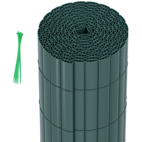 Hengda Canisse in PVC Recinzione occultante per recinzione frangivento da giardino privacy con morsetto per cavo Verde 120 x 500cm (1/5)