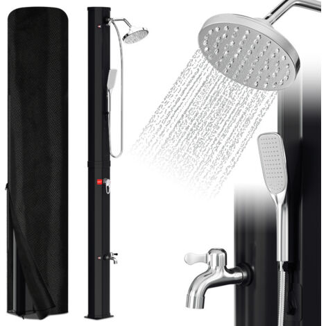 SWANEW Doccia solare da esterno Doccia solare per piscina Doccia solare da giardino 35L Con copertura protettiva e doccetta