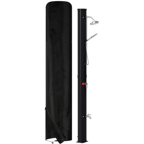 SWANEW Doccia solare da esterno Doccia solare per piscina Doccia solare da giardino 40L Con copertura protettiva e doccetta