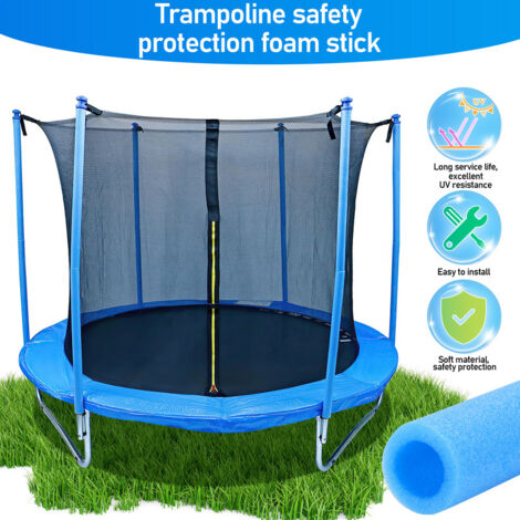 Set 12 Coperture In Schiuma Per Tubi Di Trampolino – Protezione Anticollisione Per Esterni, Facili Da Installare