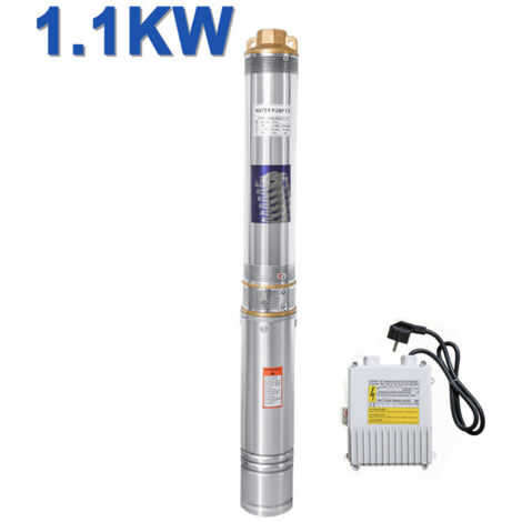 Hengda Pompa di immersione della pompa di pozzi profonde per l'irrigazione del giardino della fontana o uso domestico da 1.1 kW/1.5 CV a 4.000 l/h volume di finanziamento volume in acciaio inossidabil