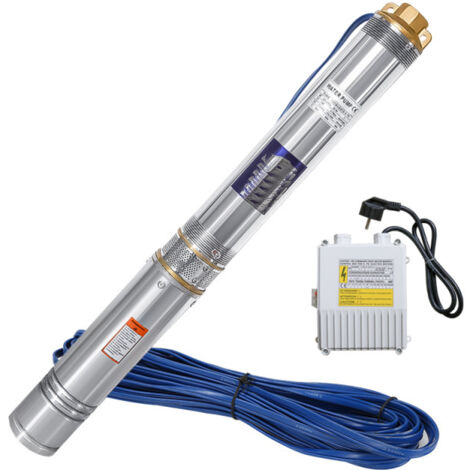 Hengda Pompa per pozzi profondi Pompa per pozzi profondi Pompa sommersa 3.4 bar max 0.37 kW