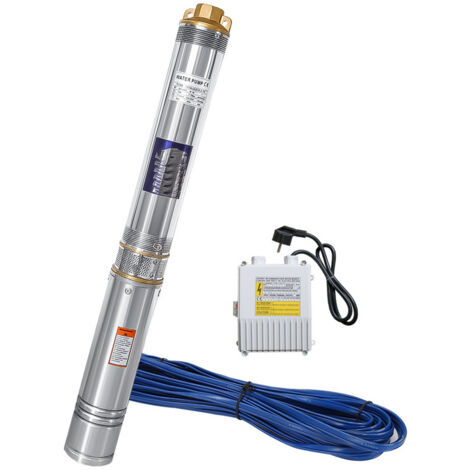 Hengda Pompa per pozzi profondi Pompa per pozzi profondi Pompa sommersa 6.7 bar max 0.75 kW