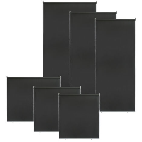 Tenda verticale Tenda da esterno per balcone Tenda a rullo Schermo retrattile da esterno Protezione solare 100x140CM Antracite