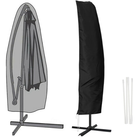 Parasols Protective Cover Parasol Cover Cover Protective Cover Cover.265cm.nero (1/5)