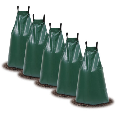 Borsa per l'irrigazione degli alberi 75L 5X Verde Borsa per l'irrigazione a goccia Sacchetto per l'irrigazione degli alberi