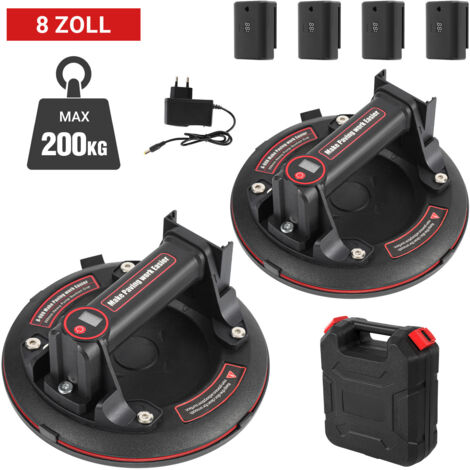 SWANEW 2x Ventosa elettrica Ventosa elettrica ultra adesiva per piastrelle con una forza di aspirazione di 200 kg Ventosa elettrica