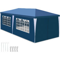 SWANEW Tenda o pergolato Tenda per ricevimenti con pannelli laterali rimovibili Grande Verde 3x6m