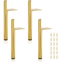 4X mobili gambe 15CM metallo oro divano supporto gamba regolabile armadio gamba divano gambe letto