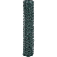 SWANEW 1x10m recinto di gioco recinto forestale recinto di pascolo recinto di filo metallico 150/12/30+ paletto di recinzione a profilo Z (verde)