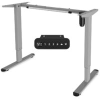 SWANEW Scrivania elettrica regolabile in altezza H. 71-119cm telaio da tavolo portata 80 kg - Grigio