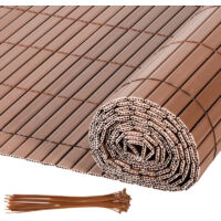 Hengda Schermo privacy in PVC. recinzione privacy in PVC Protezione della visibilità Resistente ai raggi UV e alle intemperie.Marrone 160x300cm