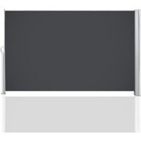 SWANEW Tenda laterale retrattile Tenda laterale del patio all'aperto Protezione della privacy Estensibile Resistente 180x300cm Grigio