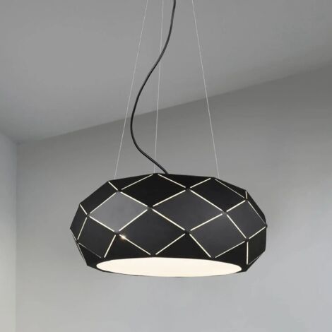 Suspension 3xE27 Zandor Noir Ø50 cm Trio Lighting (1/5)
