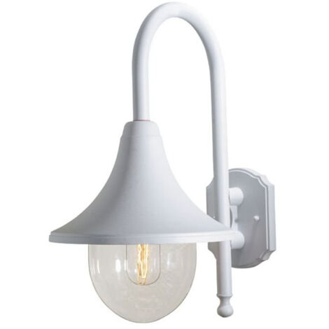 Konstsmide Bari Plafonnier Extérieur Simple Dôme Blanc Mat, IP44 (1/3)