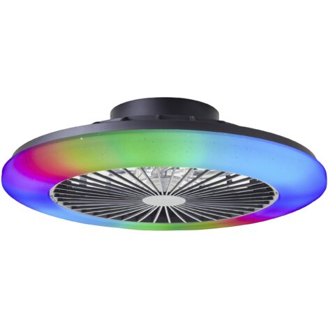 Brilliant G60020/06 Salerno Plafonnier LED avec ventilateur Module LED 40 W noir V870513 (1/5)