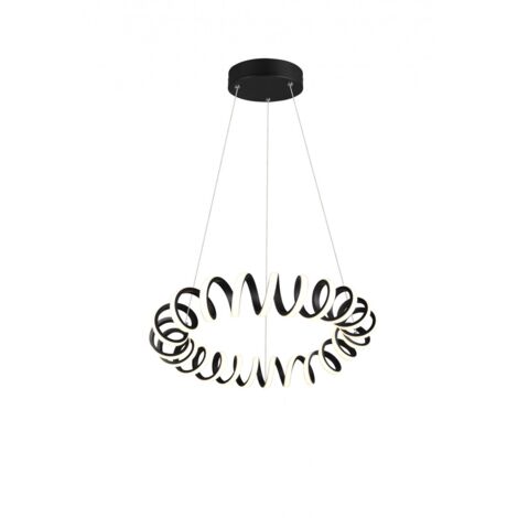 Suspensions Curl Noir Mat 1x33W SMD LED (1/5)