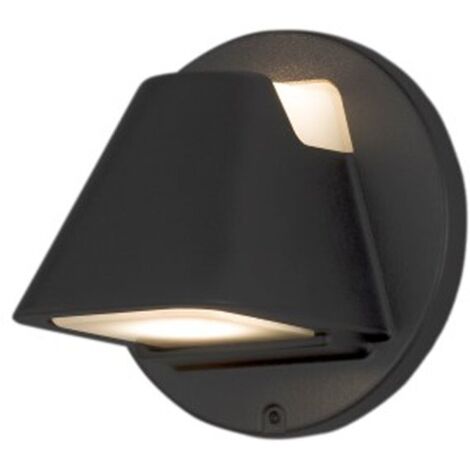 Konstsmide Hild Applique murale extérieure moderne 2x GU10 noir, IP44 (1/3)