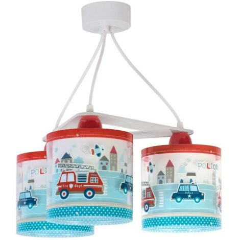 LÚZETE - LAMPE À SUSPENSION 3 LUMIÈRES POLICE (1/5)