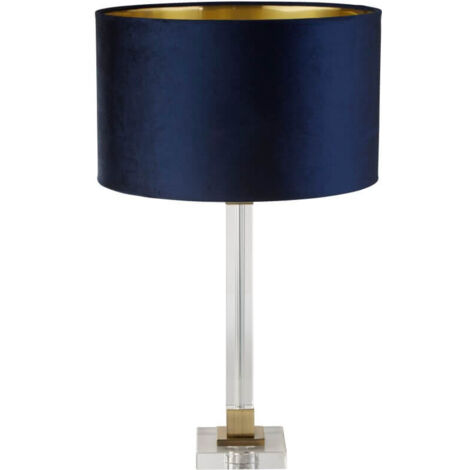 Lampe de table design Scarborough or avec bleu foncé - EU67522AZ (1/3)