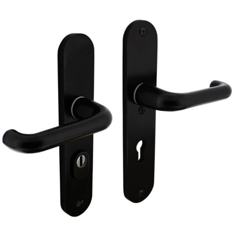 Quincaillerie de porte dérobée Aurano Protection anti-traction PC 72mm aluminium noir - 0023.379736 (1/2)