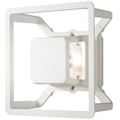 Konstsmide Pescara Applique murale d'extérieur moderne LED blanche, IP54 (1/3)