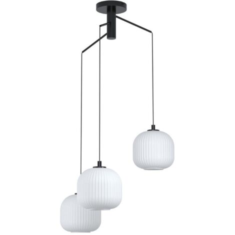 Suspension Mantunalle Ronde - Blanc & Noir (1/3)