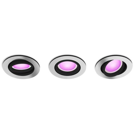 PHILIPS HUE Hue White and Color Ambiance Pack de 3 spots à encastrer Centura (1/5)