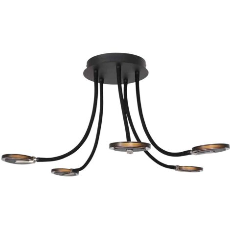 Steinhauer - plafonnier - Turound - noir - métal - Ø 92cm - LED - (1/5)