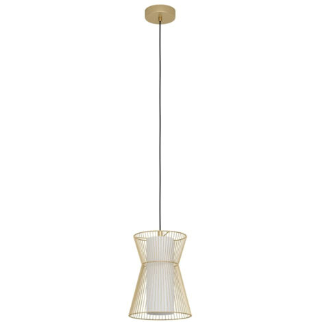 Lampe suspendue Maseta Gold Couleur Blanc H: 110 Ø: 22,5cm Dimmable (1/3)