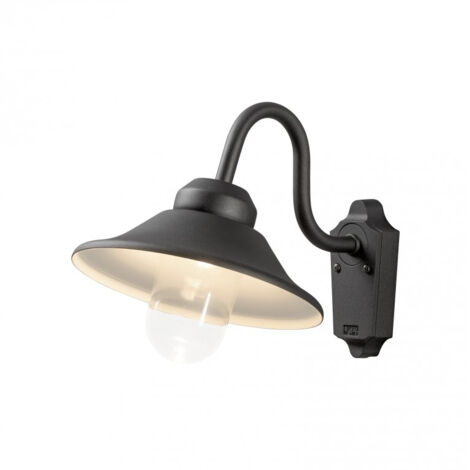 Konstsmide Vega Applique d'extérieur dôme classique LED noire 8W, IP44 (1/3)