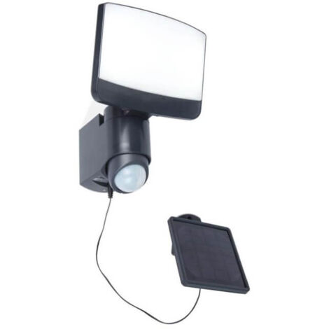 SUNSHINE APPLIQUE MURALE D'EXTÉRIEUR À LED SOLAIRE AVEC PANNEAU SOLAIRE ET DÉTECTEUR DE MOUVEMENT 500 LUMENS 5000 K LED 7 5 W (1/3)