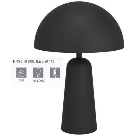 Lampe de table noire Aranzola - 900134 (1/4)