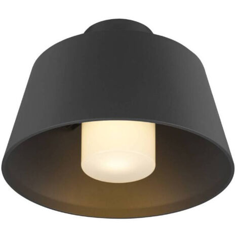 Plafonnier porche Photoni noir - Ø 25cm - 1007586 (1/4)