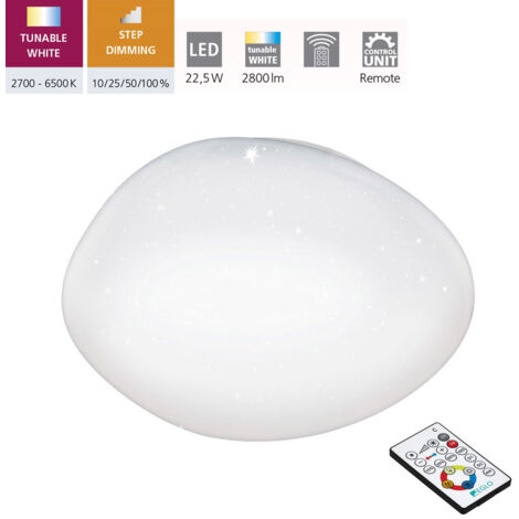 Plafonnier Sileras 45 cm - Blanc (1/5)