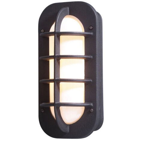 Konstsmide Loke Applique Murale Extérieure Classique Cloison Noire, IP23 (1/3)
