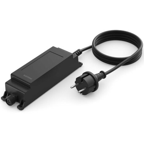 Philips GardenLink, bloc d'alimentation basse tension 48W, utilisation en extérieur IP67, noir
