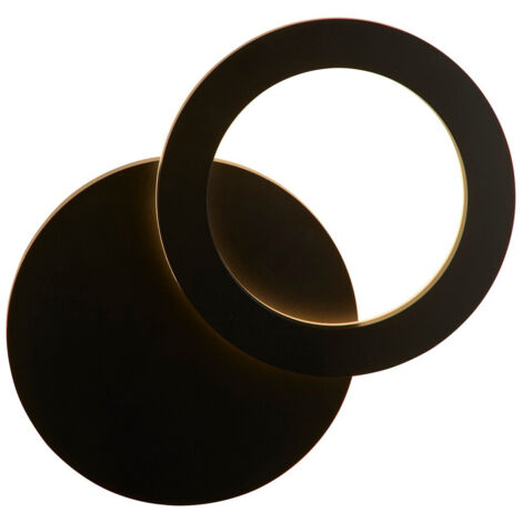 Applique murale noire Hyde Ø 21cm - 84751BK (1/3)