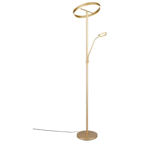 LAMPADAIRE, WILLIS, INCL.1X39W LED/3120LM/2700+3350+4000K & INCL.1X5W LED/400LM/2700+3350+4000K, HAUTEUR: 180CM, DIAM: 40CM, (1/3)