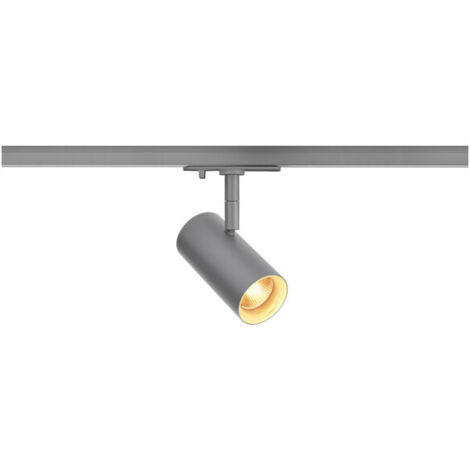 Systèmes rail 1 allumage 230V LED NOBLO® SPOT spot rail 1 allumage rond 2000-3000K 84W Dim to warm 36° gris - SLV 1007354